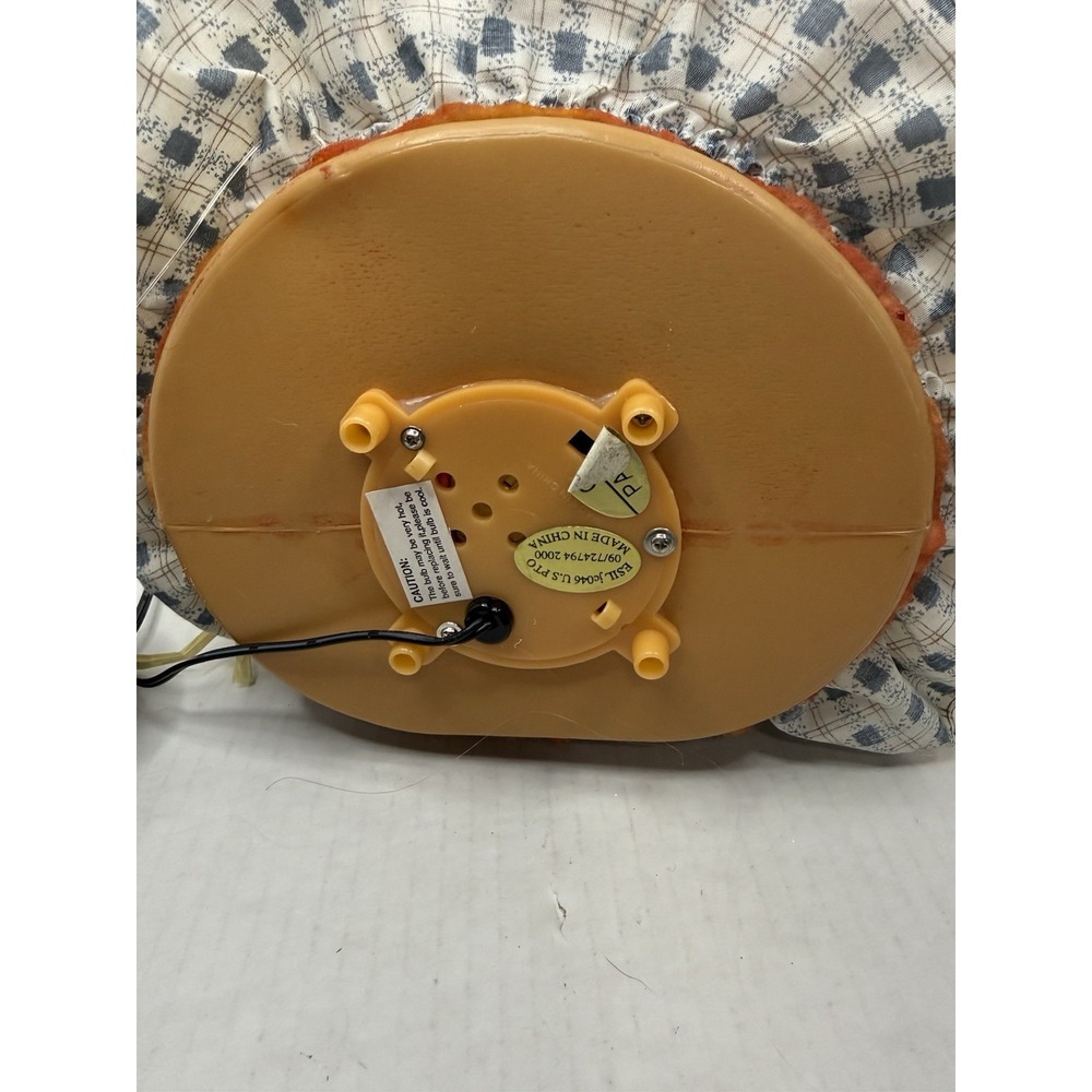 Vintage 90s Fiber Optic Jack O Lantern Pumpkin All Hallows Eve Fall Halloween - Picture 11 of 12